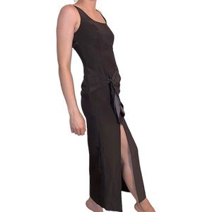 Hugo Buscati Brown Side Slit Dress Size 2